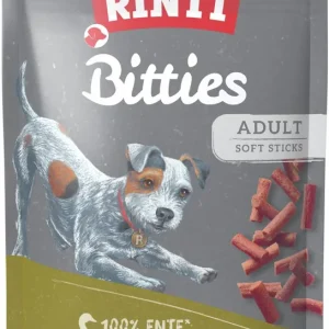 Sparpaket 2 x 100 g Rinti Bitties Weiche Entenstückchen mit Ananas & Kiwi Hunde Snack Sonderangebot